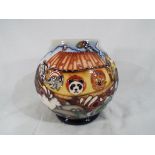 Moorcroft - a Noah's Ark Moorcroft limited edition vase,