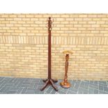 A coat stand and a good quality wooden p