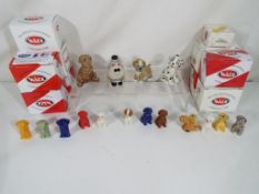 Wade - A collection of 16 ceramic Wade Whimsies and Whoppas with certificates and boxes.