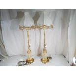 A pair of good quality table lamps,