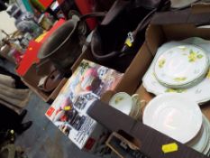 An extremely large general lot contained in eight boxes to include a Shelley part tea service,