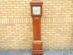 A good mahogany cased English grandmother clock,