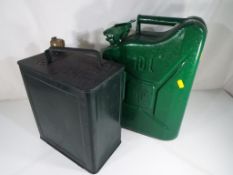 Two vintage ten litre Gerry cans