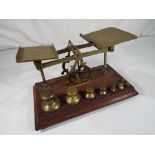 A set of early 20th century postal scales with complete set of weights Est £20 - £40