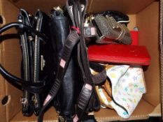 Ladies handbags - a quantity of good quality ladies handbags and clutch bags marked Prada, Mulberry,