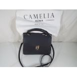 Camelia - a lady's good quality grey handbag marked Camelia Roma with dust cover (unused)