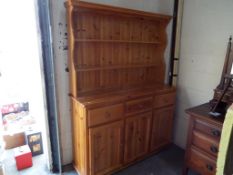 A pine Welsh dresser,
