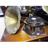 A Horn Gramophone by His Master's Voice,