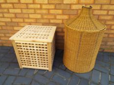 Two linen baskets