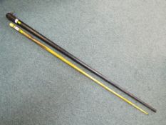 A Horace Lindrum Champion snooker cue by Raper & Sons, Manchester,