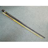 A Horace Lindrum Champion snooker cue by Raper & Sons, Manchester,