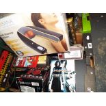 A good mixed lot to include a Medisana neck massage cushion, an LG camera,