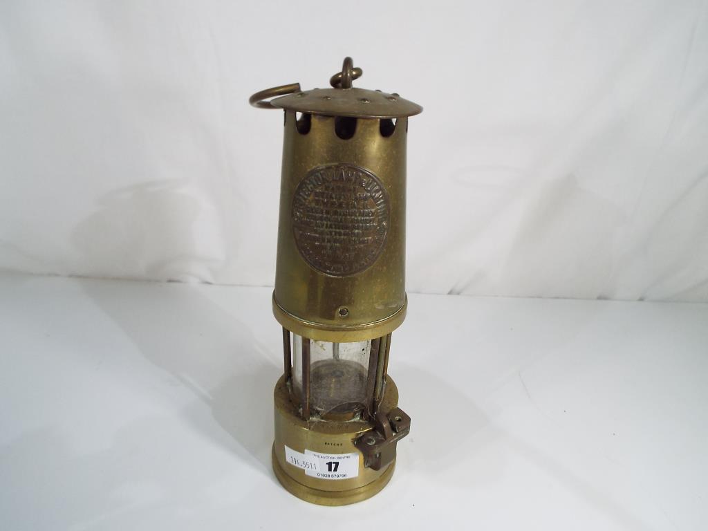 An original miner's safety lamp,