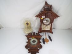 A Bradford Exchange cuckoo clock entitled Nature's Timeless Mystery with certificate of