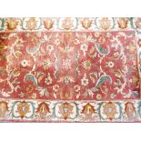 A pure wool handmade rug/carpet of tradi