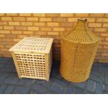 Two linen baskets