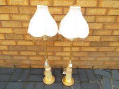 A pair of good quality table lamps, appr