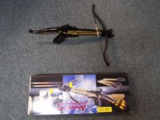 CF-101 self cocking crossbow pistol with 80 LBS draw weight in original box with 24 bolts,