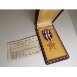 American (US) Silver Star unnamed with official XCP form 1130 dated Dec 68,