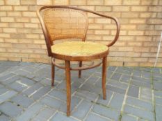 A good quality bentwood chair with maker's mark Pebounia Made in Czechoslovakia.