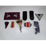 A good lot to include a pair of German Mountain and Light Infantry epaulattes,