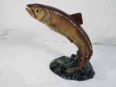 Beswick - a Beswick model of a leaping trout, model No.