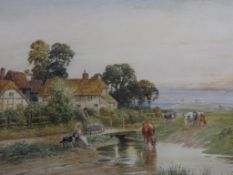 J Barclay (aka Horace Hammond) - an early 20th century watercolour entitled 'An Essex Farm'