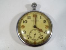 Jaeger le Coultre War Department Issue open-faced pocket watch,