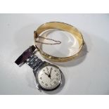 An Ingersoll 7 jewel lever nurse's watch