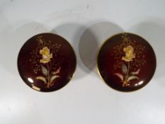 Carlton Ware - A pair of round "Rouge Ro