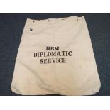 An H.B.M. Diplomatic Service Bag.