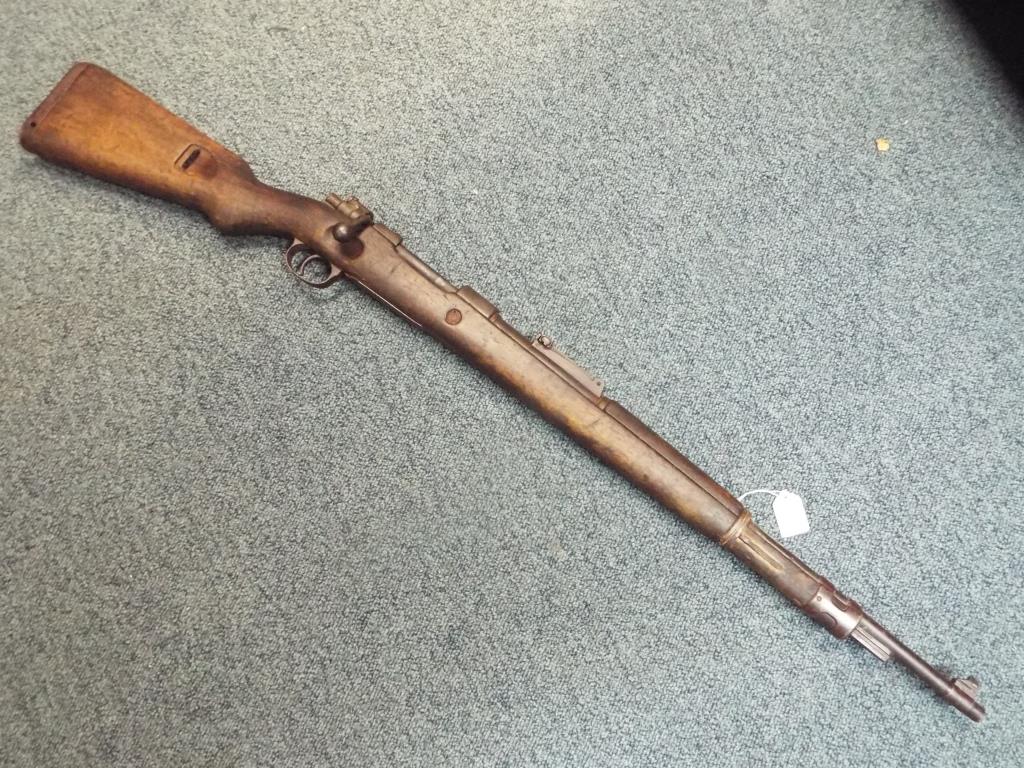 A deactivated (with certificate) WW2 Belgian manufactured FN (K98) rifle originally chambered in 7.