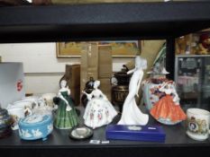 A good mixed lot of ceramics to include a Royal Doulton lady figurine entitled Images from the