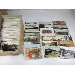 In excess of 500 early-mid period UK and foreign topographical postcards to include street scenes,