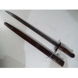 World War One (WW1) - a 1917 Dated U.S. Remington Pattern 1913 Bayonet with Scabbard U.S.