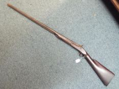 An antique English single shot percussion shotgun (Wallhanger) ca 1820.