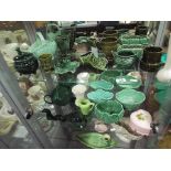 Three shelves of ceramics to include Sylvac and Carltonware (qty)