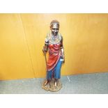 African lady statue,