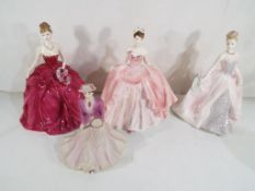 Coalport - four Coalport lady figurines to include Sweet Charity produced in a limited edition of