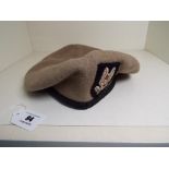 World War Two (WW2) - a British SAS beret with cloth patch to the fore,