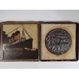 The Lusitania (German) Medal - an exact replica of the medal designed in Germany and distributed to