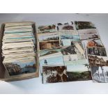In excess of 500 early period UK and foreign topographical postcards featuring a variety of