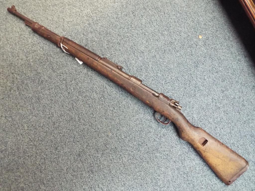 A deactivated (with certificate) WW2 Belgian manufactured FN (K98) rifle originally chambered in 7. - Image 2 of 11