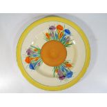 Clarice Cliff - a large plate by Clarice