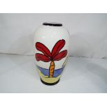 Lorna Bailey - a Lorna Bailey bulbous vase decorated in the Tropicana pattern 21 cm (h).