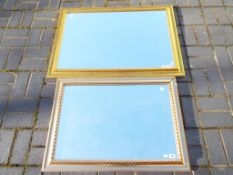 Two good quality wall mirrors,
