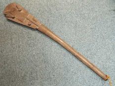 A Polynesian hardwood war club 102 cm long [the true colour of the lot is as per images 3 and 4 -