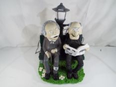 A good quality novelty table lamp depicting Waldorf and Statler from the Muppet show
