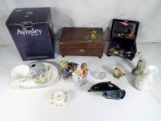A good lot to include an Aynsley Wild Tudor ceramic tray and an Oban style cup,