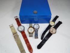 Six good quality watches to include a Citron, a Lorus, a Gillex, Yasd,